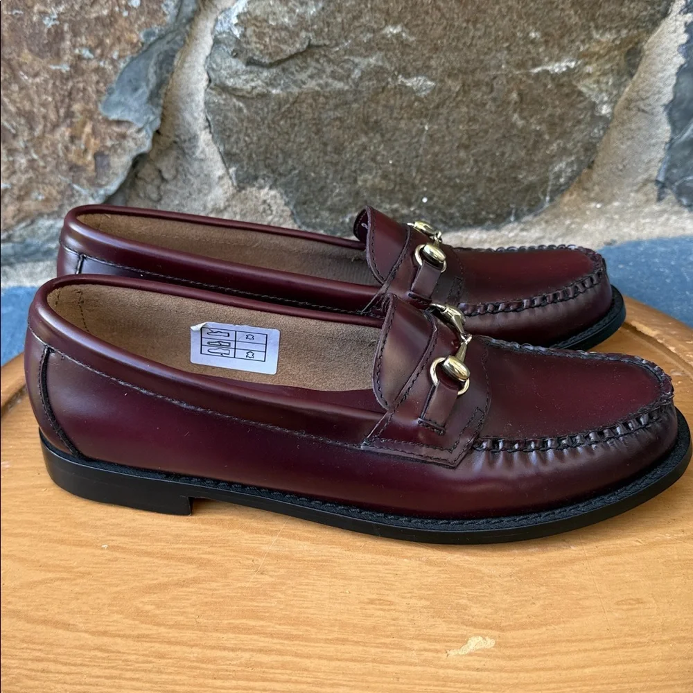 NEW Brooks Brothers Horsebit Loafers Burgundy Leather Size 8